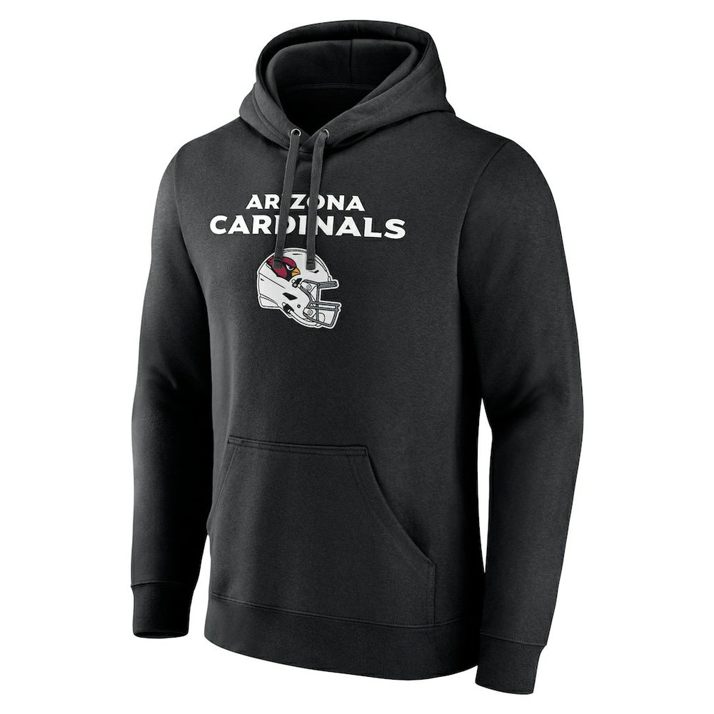 Arizona Cardinals Personalized Name & Number Team Wordmark Pullover Hoodie Black | NFL