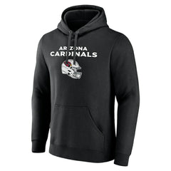 Arizona Cardinals Personalized Name & Number Team Wordmark Pullover Hoodie Black | NFL