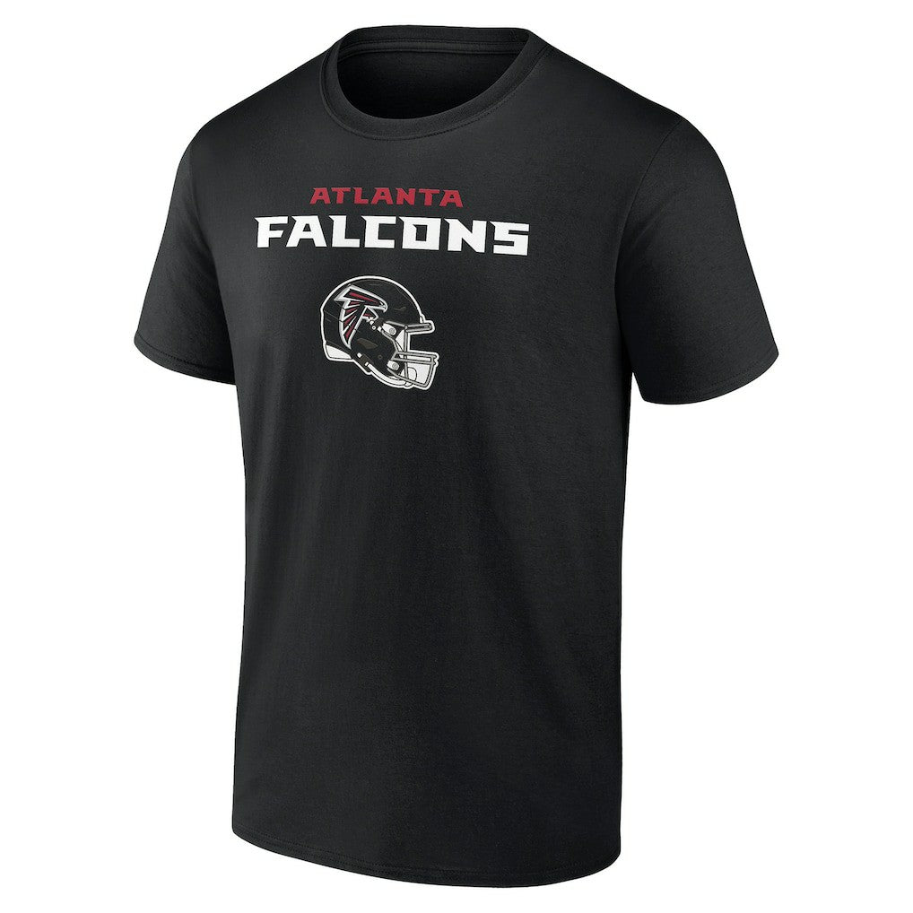 Atlanta Falcons Personalized Name & Number Team Wordmark T-Shirt Black | NFL