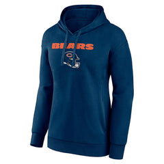 Chicago Bears Women's Personalized Name & Number Team Wordmark Pullover Hoodie Navy | NFL