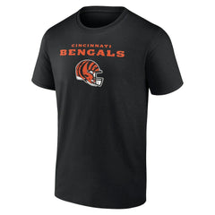 Cincinnati Bengals Personalized Name & Number Team Wordmark T-Shirt Black | NFL