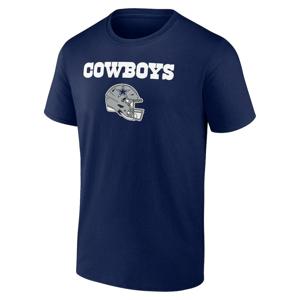 Dallas Cowboys Personalized Name & Number Team Wordmark T-Shirt Navy | NFL