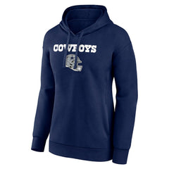Dallas Cowboys Women's Personalized Name & Number Team Wordmark Pullover Hoodie Navy | NFL