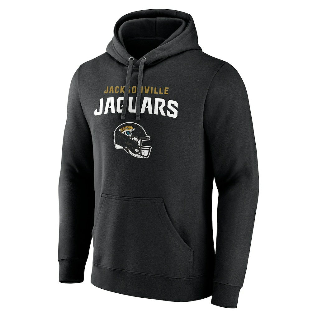 Jacksonville Jaguars Personalized Name & Number Team Wordmark Pullover Hoodie Black | NFL