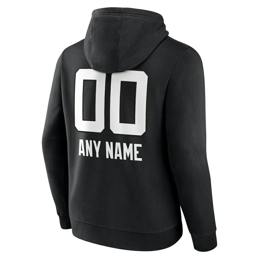 Jacksonville Jaguars Personalized Name & Number Team Wordmark Pullover Hoodie Black | NFL