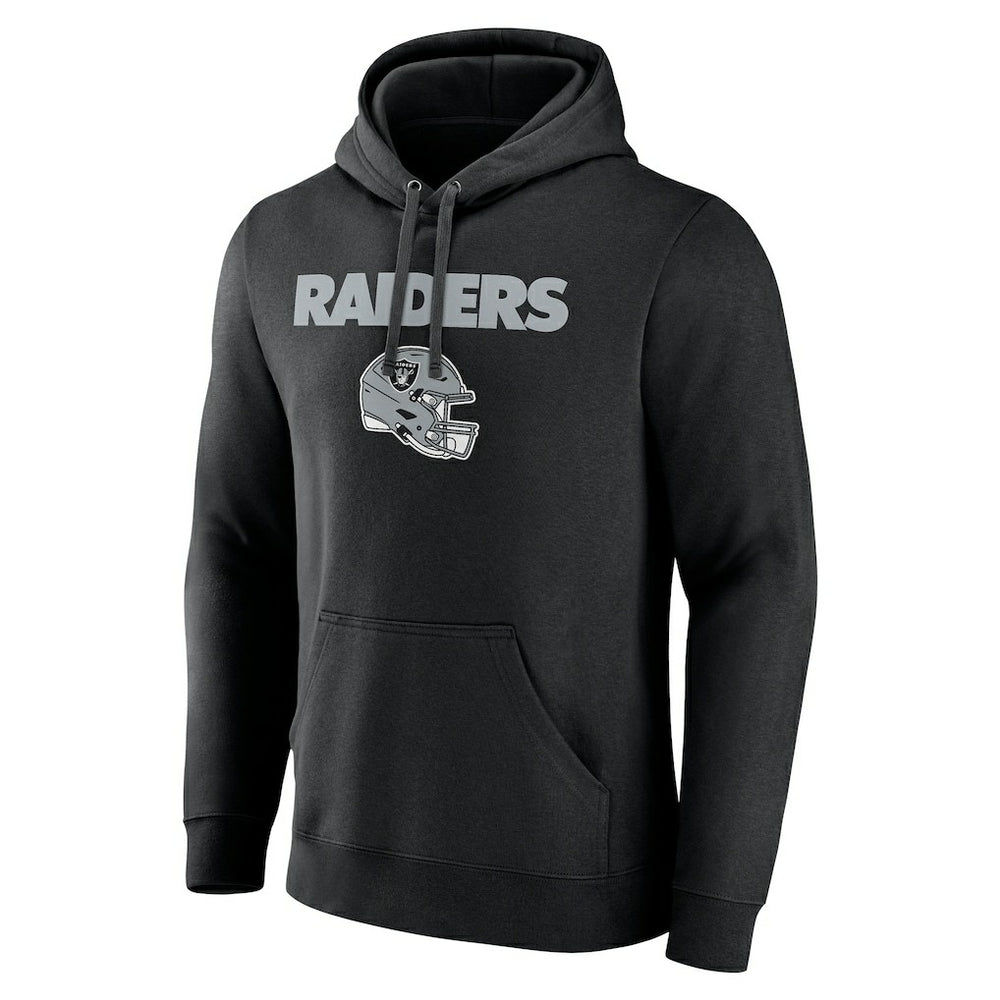 Las Vegas Raiders Personalized Name & Number Team Wordmark Pullover Hoodie Black | NFL