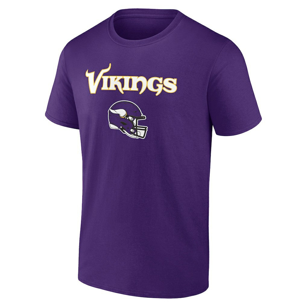 Minnesota Vikings Personalized Name & Number Team Wordmark T-Shirt Purple | NFL