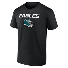 Philadelphia Eagles Personalized Name & Number Team Wordmark T-Shirt Black | NFL
