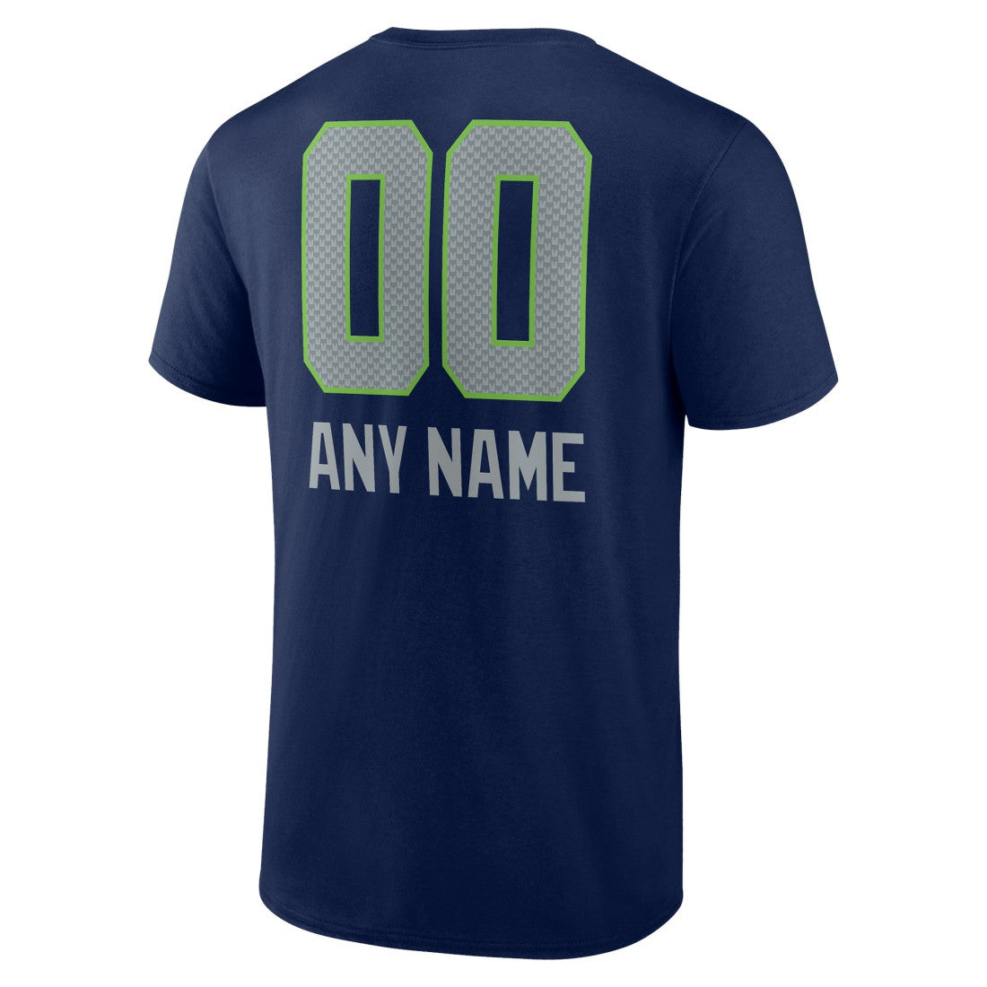 Seattle Seahawks Personalized Name & Number Team Wordmark T-Shirt College Navy | NFL