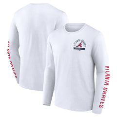 Atlanta Braves Fanatics Press Box Long Sleeve T-Shirt - MLB