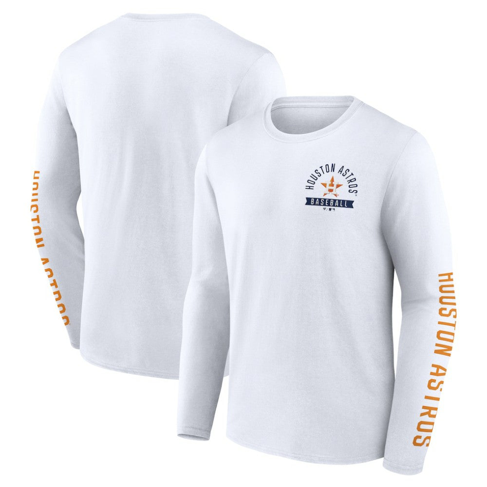 Houston Astros Fanatics Press Box Long Sleeve T-Shirt - MLB