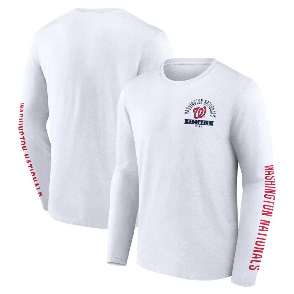 Washington Nationals Fanatics Press Box Long Sleeve T-Shirt - MLB