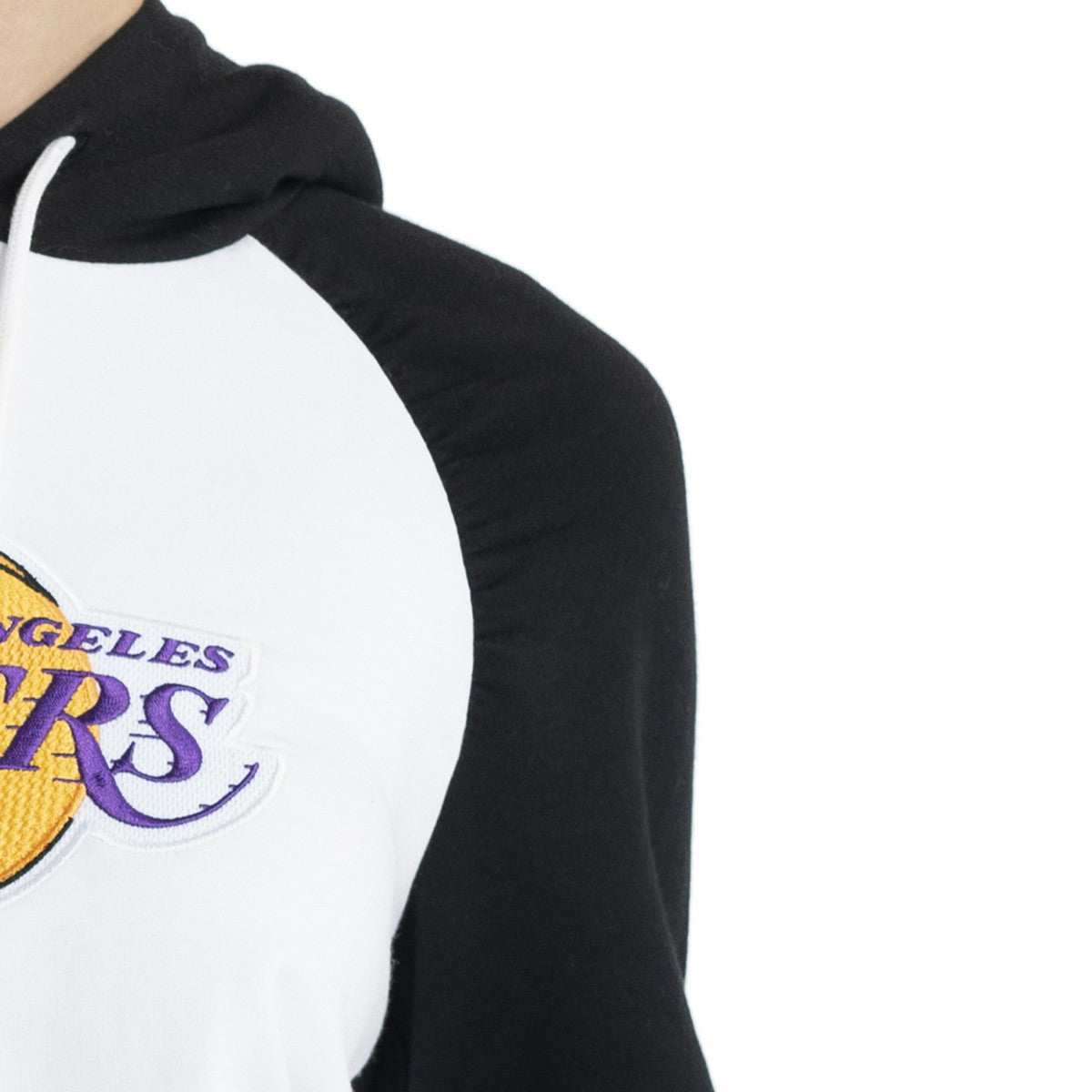 Los Angeles Lakers Lusso Women's Marlowe Tri-Blend Raglan Pullover Hoodie White - NBA