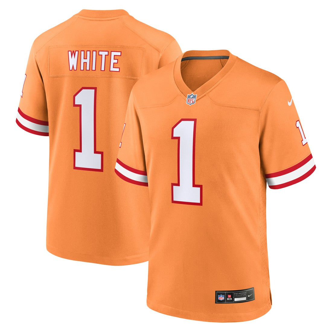 Rachaad White Tampa Bay Buccaneers Alternate Game Jersey Orange | Nike for Sale