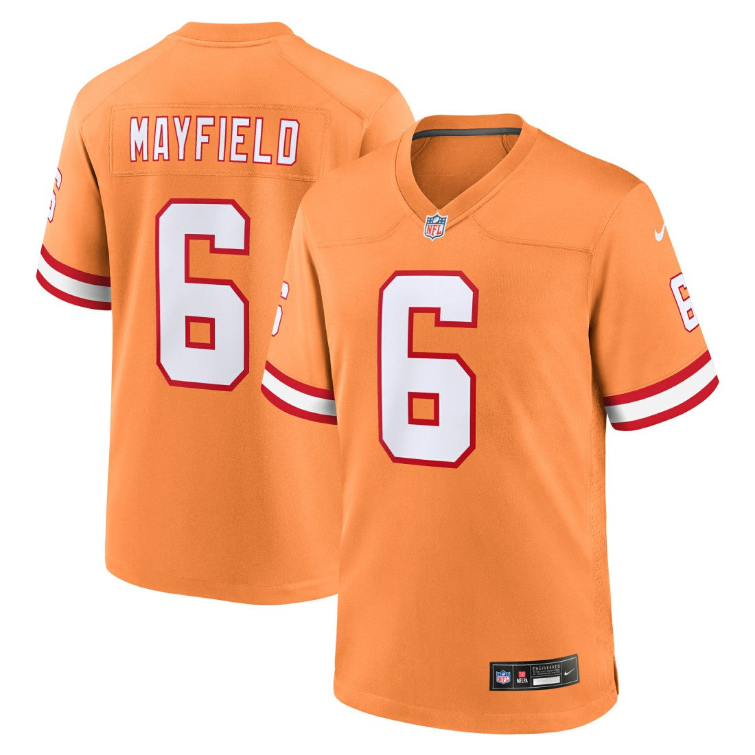 Baker Mayfield Tampa Bay Buccaneers Throwback Game Jersey Orange | Nike for Sale