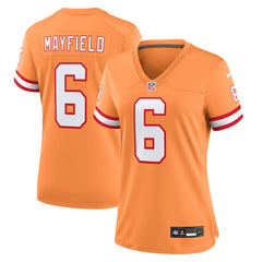 Baker Mayfield Tampa Bay Buccaneers Women's Throwback Game Jersey Orange | Nike for Sale