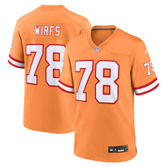 Tristan Wirfs Tampa Bay Buccaneers Alternate Game Jersey Orange | Nike for Sale