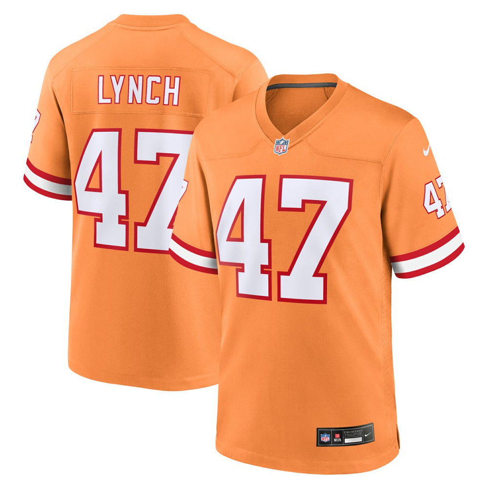 John Lynch Tampa Bay Buccaneers Throwback Game Jersey Orange | Nike for Sale