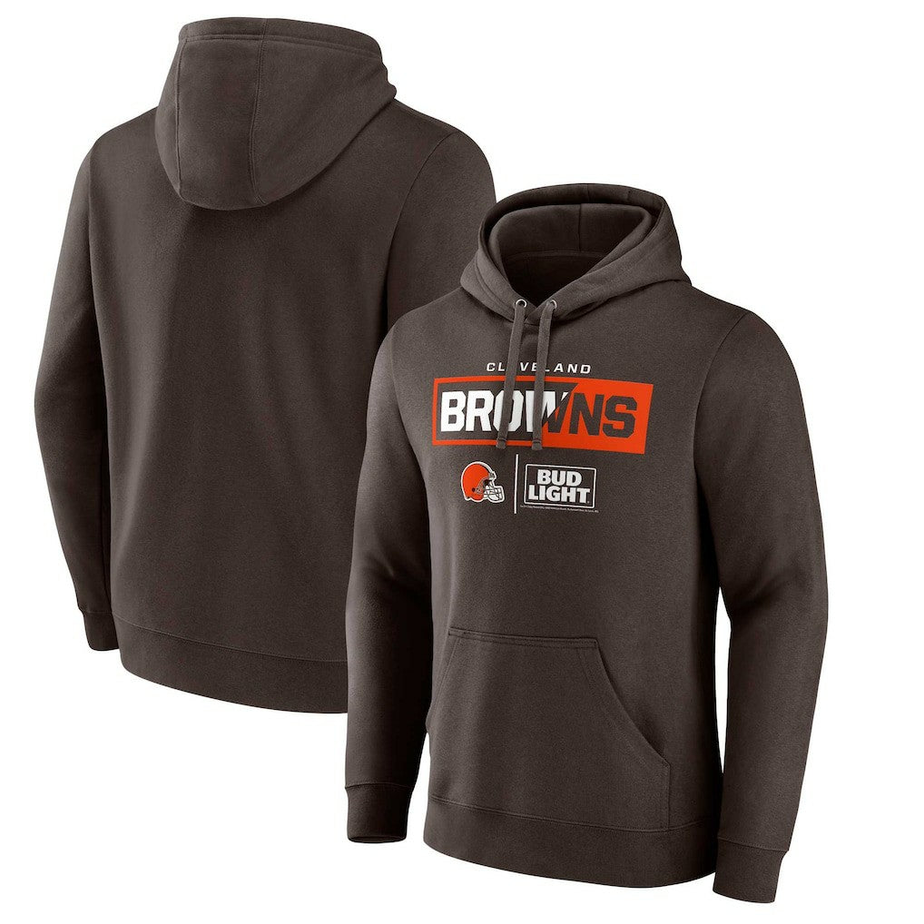 Cleveland Browns NFL x Bud Light Pullover Hoodie Brown | NFL