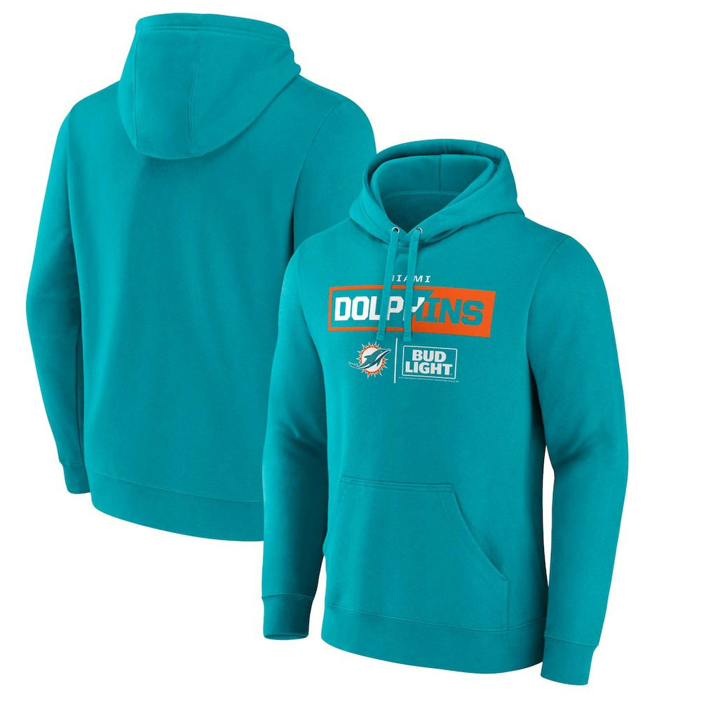 Miami Dolphins NFL x Bud Light Pullover Hoodie Aqua | NFL