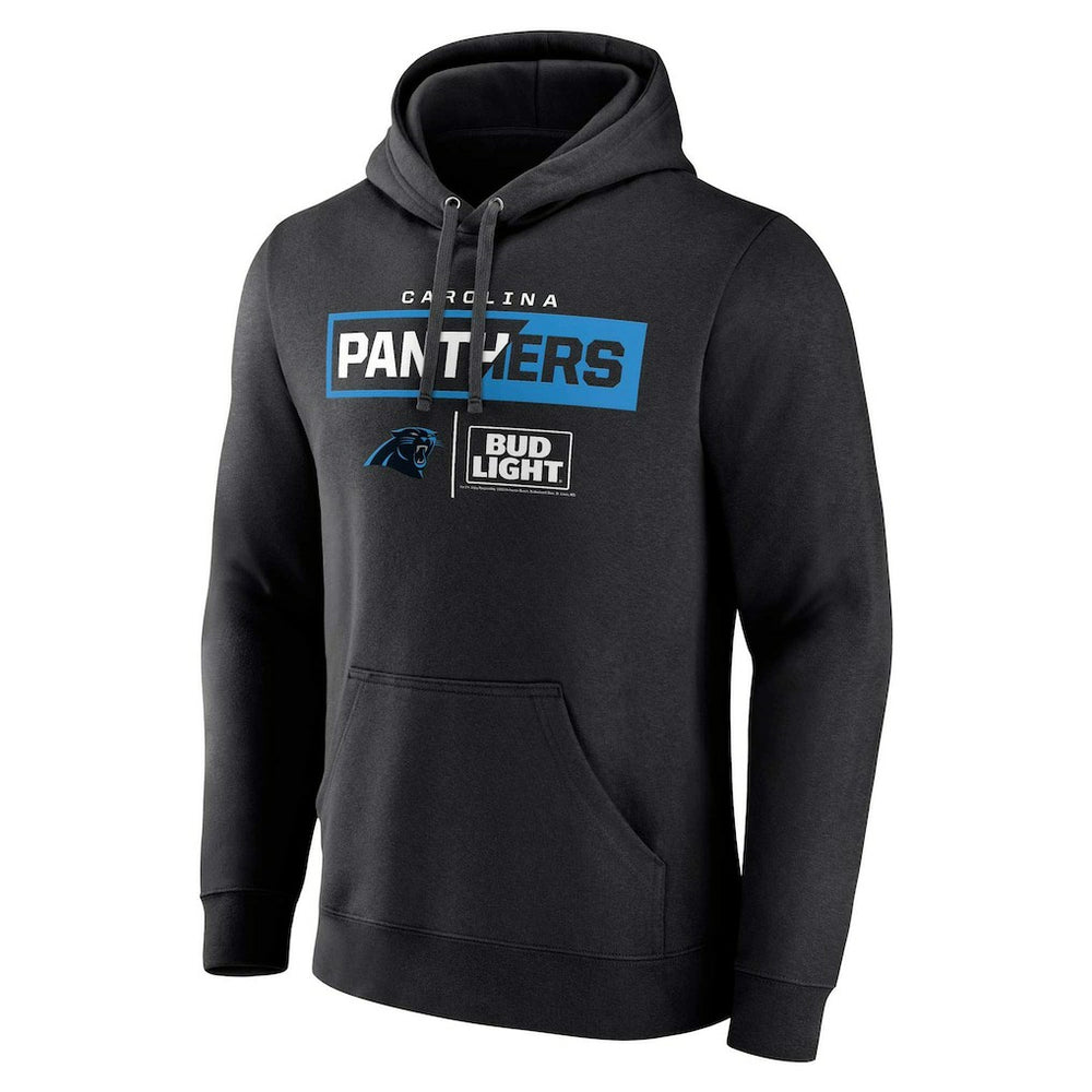 Carolina Panthers NFL x Bud Light Pullover Hoodie Black | NFL