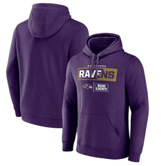 Baltimore Ravens NFL x Bud Light Pullover Hoodie Purple | NFL