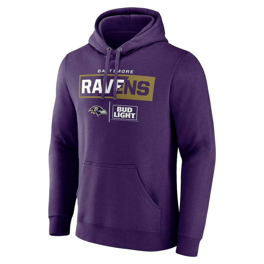 Baltimore Ravens NFL x Bud Light Pullover Hoodie Purple | NFL