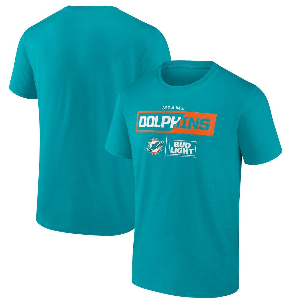 Miami Dolphins NFL x Bud Light T-Shirt Aqua | NFL