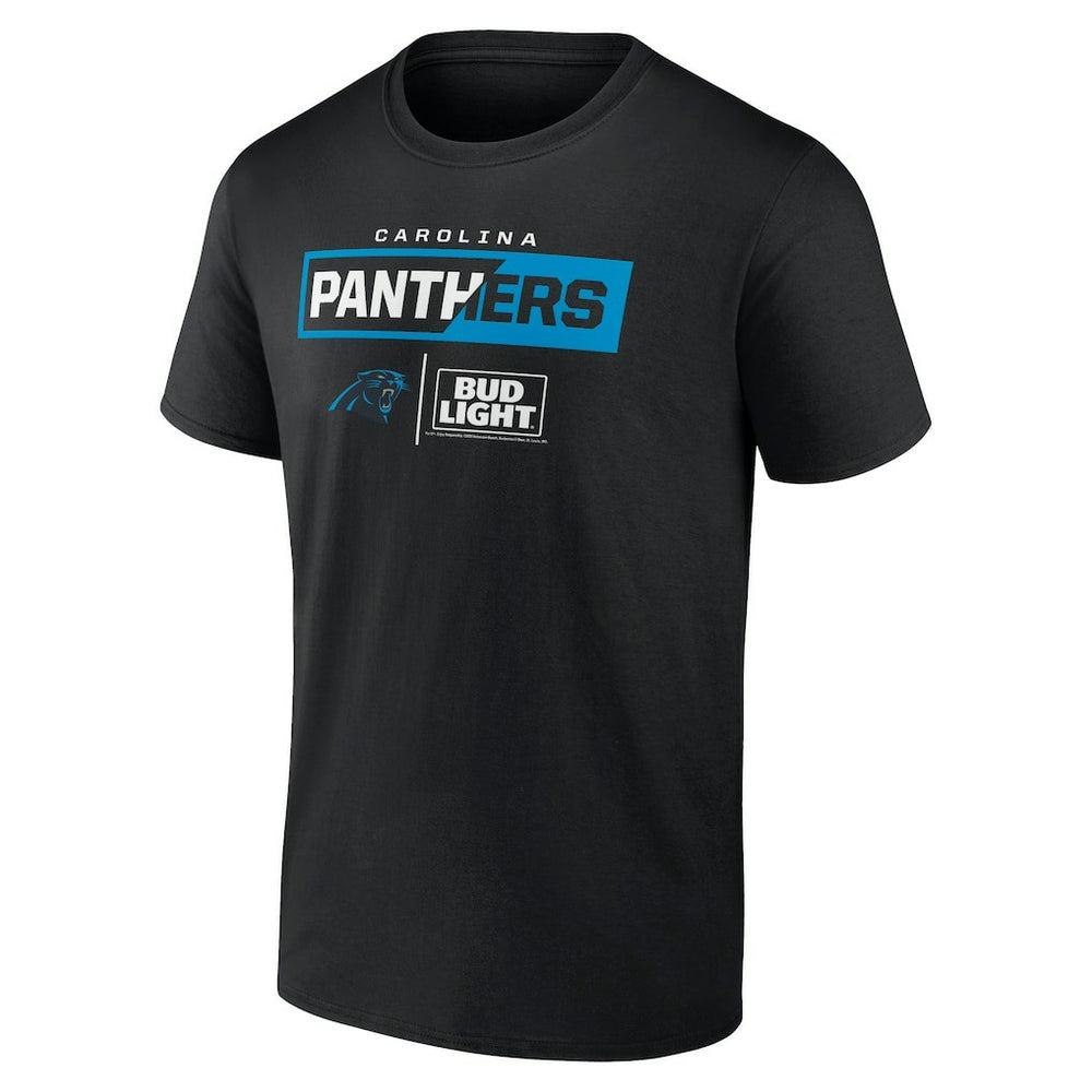 Carolina Panthers NFL x Bud Light T-Shirt Black | NFL