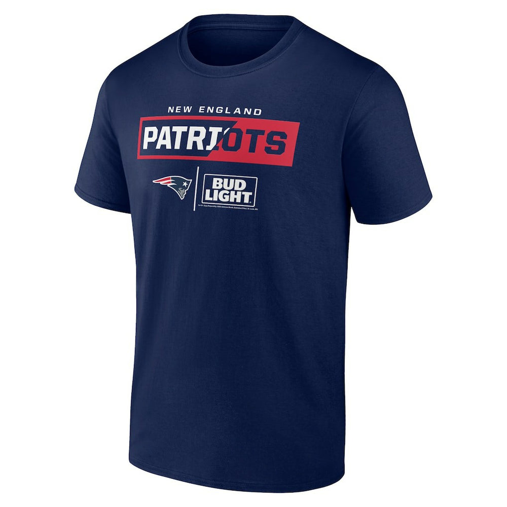 New England Patriots NFL x Bud Light T-Shirt Navy | NFL