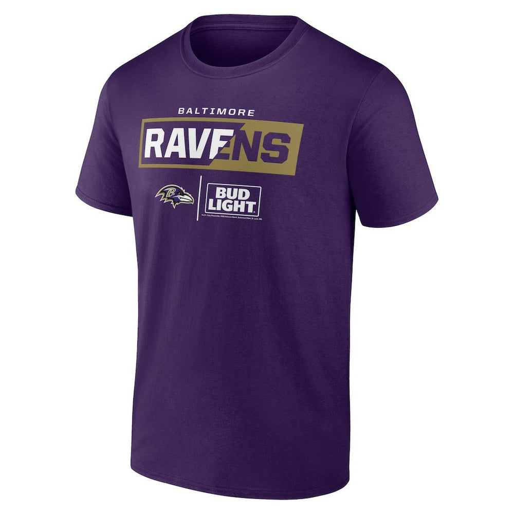 Baltimore Ravens NFL x Bud Light T-Shirt Purple | NFL