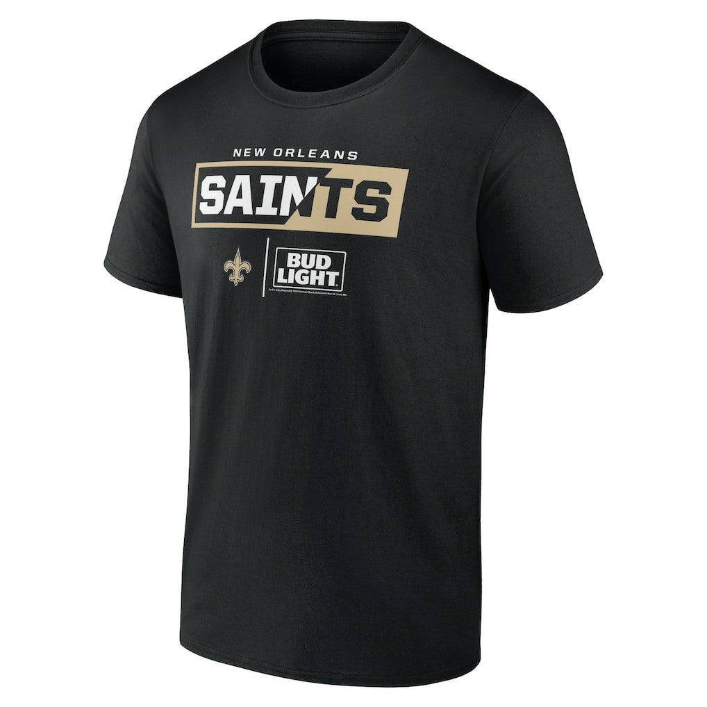 New Orleans Saints NFL x Bud Light T-Shirt Black | NFL