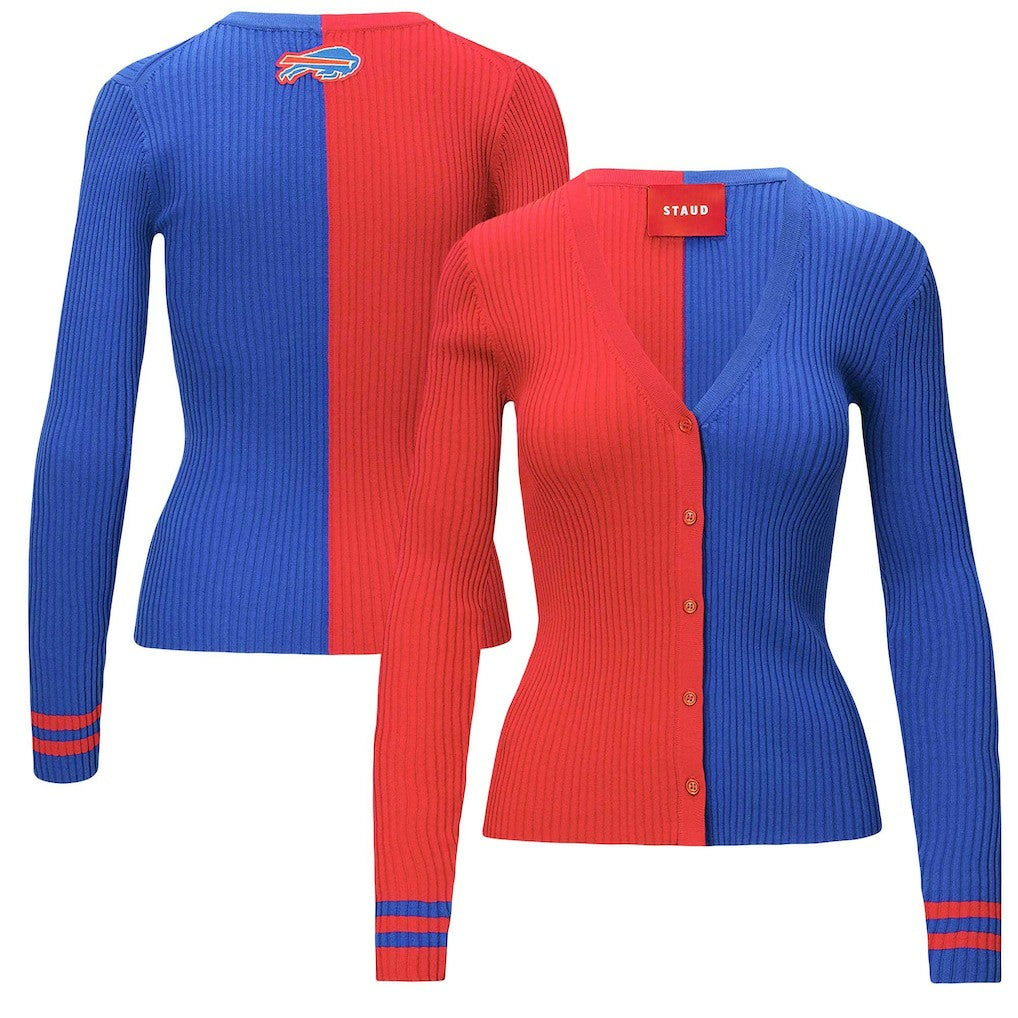 Buffalo Bills STAUD Women's Cargo Sweater Red/Royal | NFL