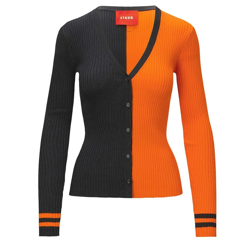 Cincinnati Bengals STAUD Women's Cargo Sweater Black/Orange | NFL
