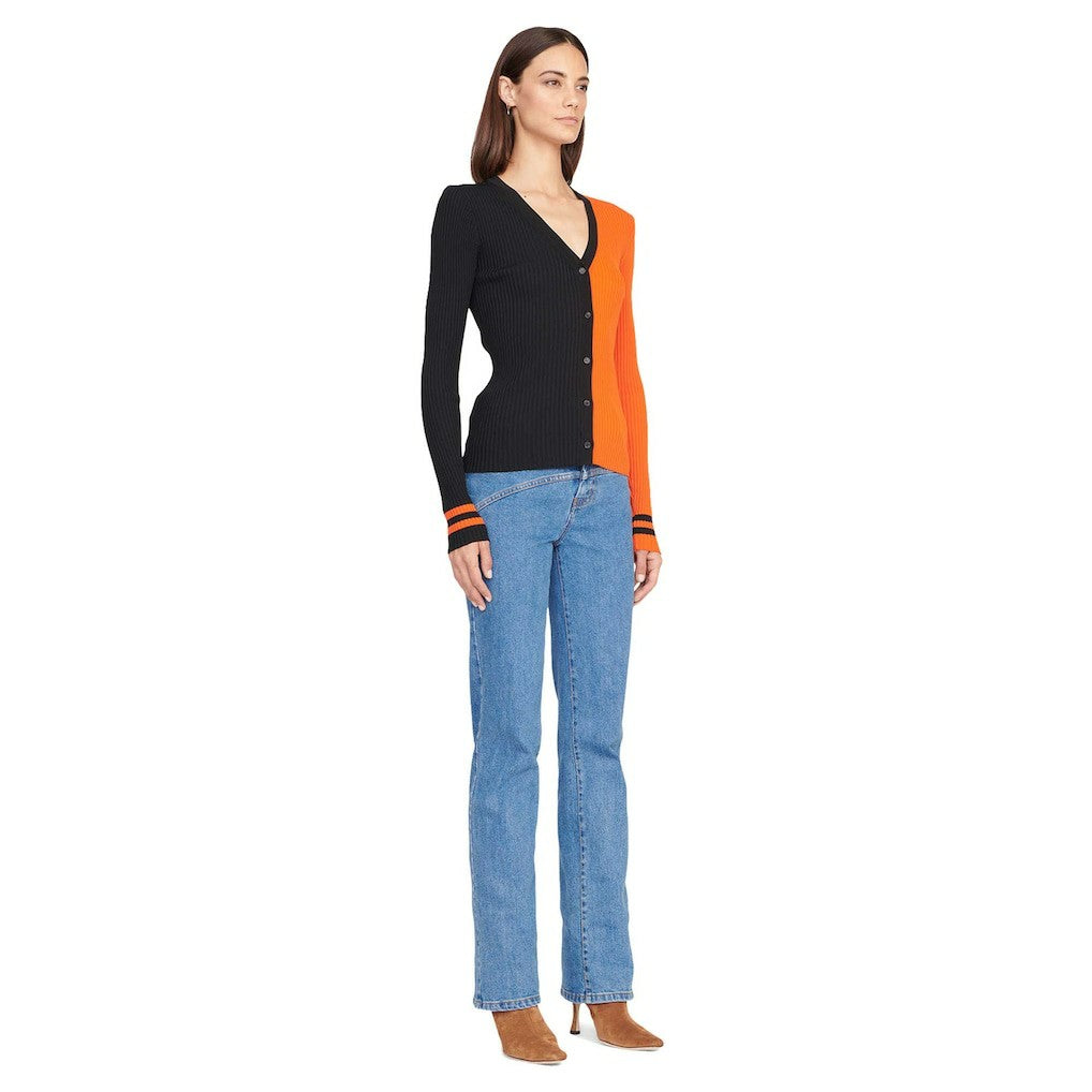Cincinnati Bengals STAUD Women's Cargo Sweater Black/Orange | NFL