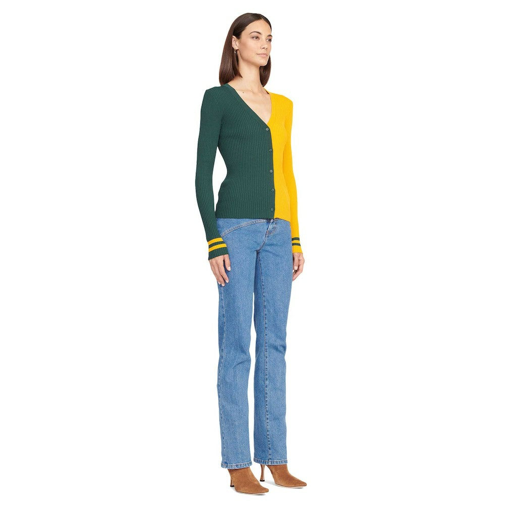 Green Bay Packers STAUD Women's Cargo Sweater Green/Gold | NFL