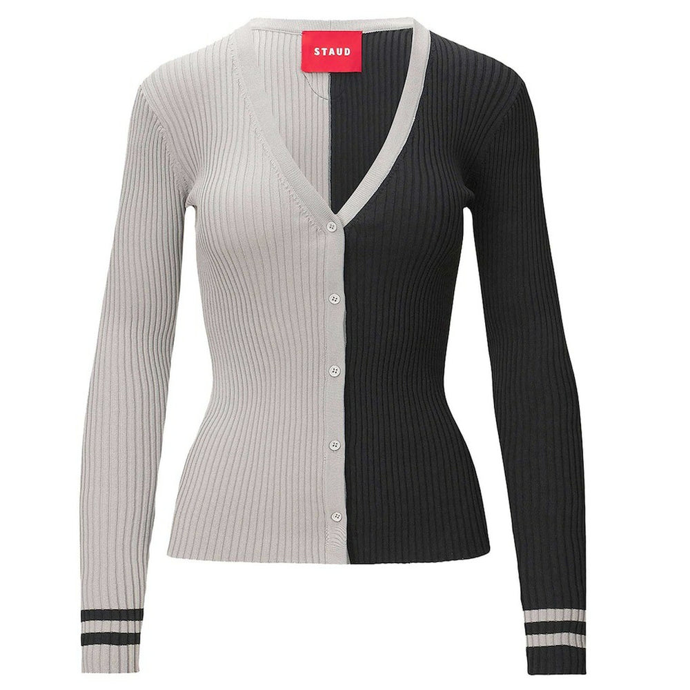 Las Vegas Raiders STAUD Women's Cargo Sweater Silver/Black | NFL