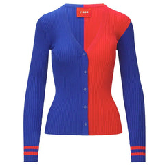 New York Giants STAUD Women's Cargo Sweater Royal/Red | NFL