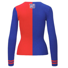 New York Giants STAUD Women's Cargo Sweater Royal/Red | NFL