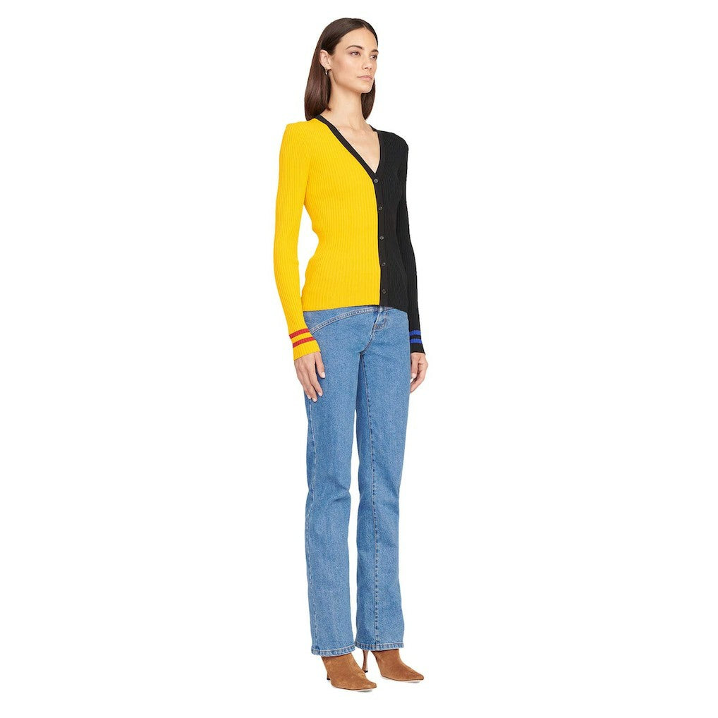 Pittsburgh Steelers STAUD Women's Cargo Sweater Gold/Black | NFL