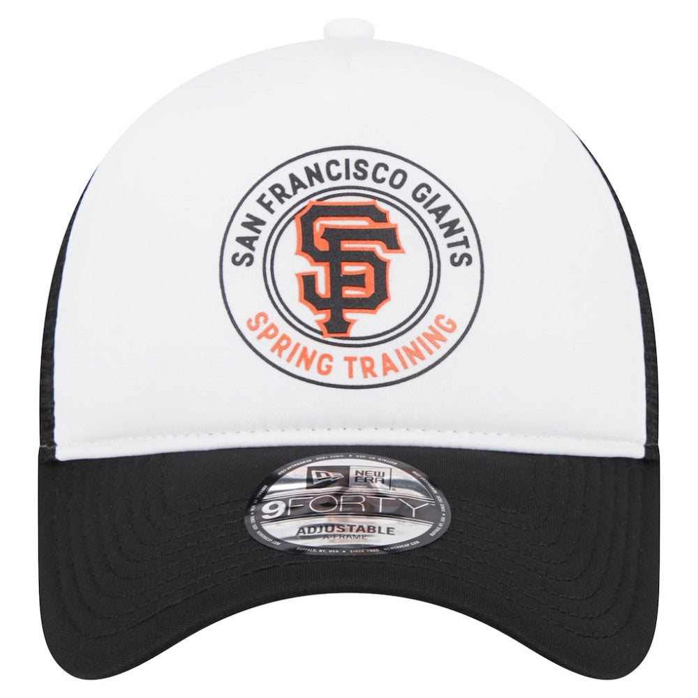 San Francisco Giants New Era Spring Training Circle Foam A-Frame 9FORTY Trucker Adjustable Hat - MLB