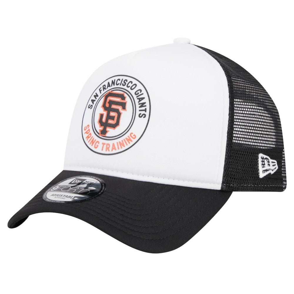 San Francisco Giants New Era Spring Training Circle Foam A-Frame 9FORTY Trucker Adjustable Hat - MLB