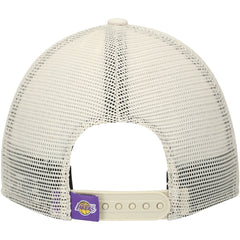 Los Angeles Lakers Rough Edge Logo Trucker 9TWENTY Adjustable Hat Cream - NBA