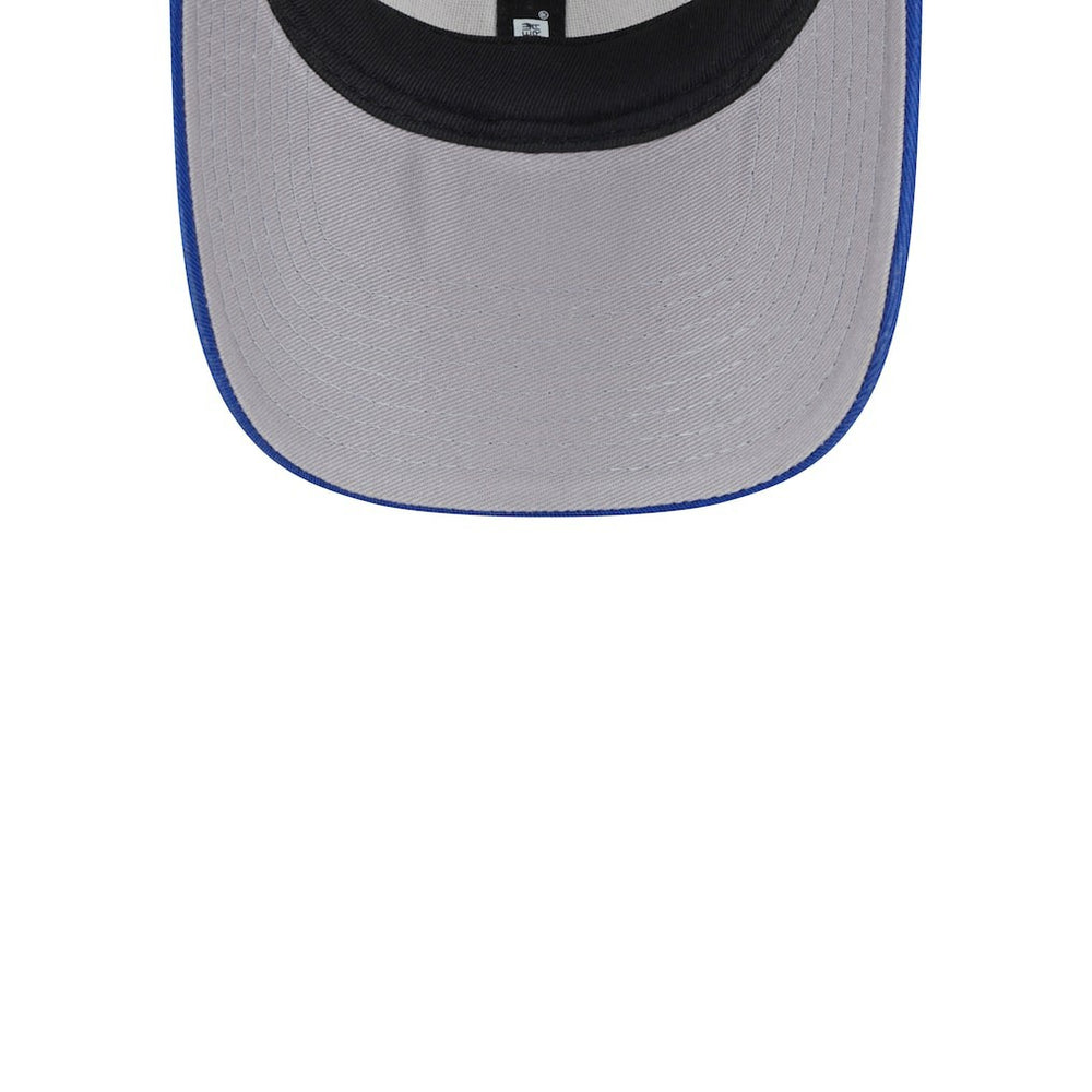 Philadelphia 76ers Throwback Patch Trucker 9FORTY Adjustable Hat Khaki/Royal - NBA