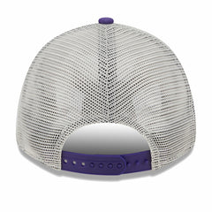 Phoenix Suns Throwback Patch Trucker 9FORTY Adjustable Hat Khaki/Purple - NBA