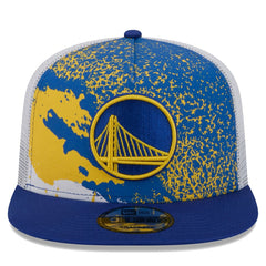 Golden State Warriors Court Sport Speckle 9FIFTY Snapback Hat Royal - NBA