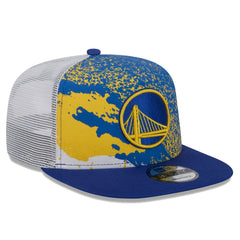 Golden State Warriors Court Sport Speckle 9FIFTY Snapback Hat Royal - NBA