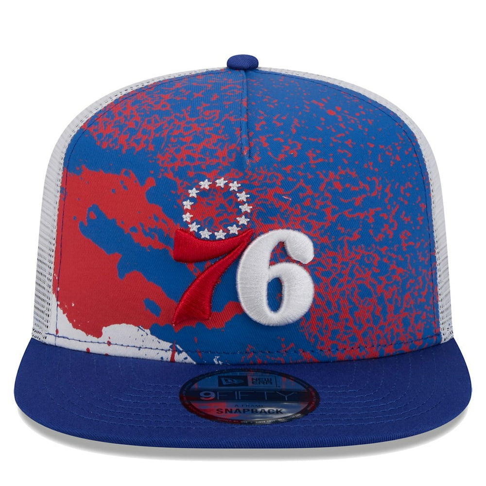 Philadelphia 76ers Court Sport Speckle 9FIFTY Snapback Hat Royal - NBA