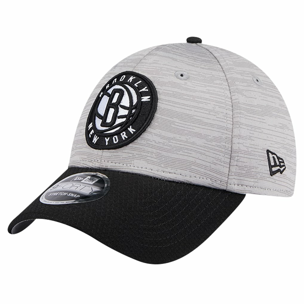 Brooklyn Nets Active Digi-Tech Two-Tone 9FORTY Adjustable Hat Heather Gray/Black - NBA
