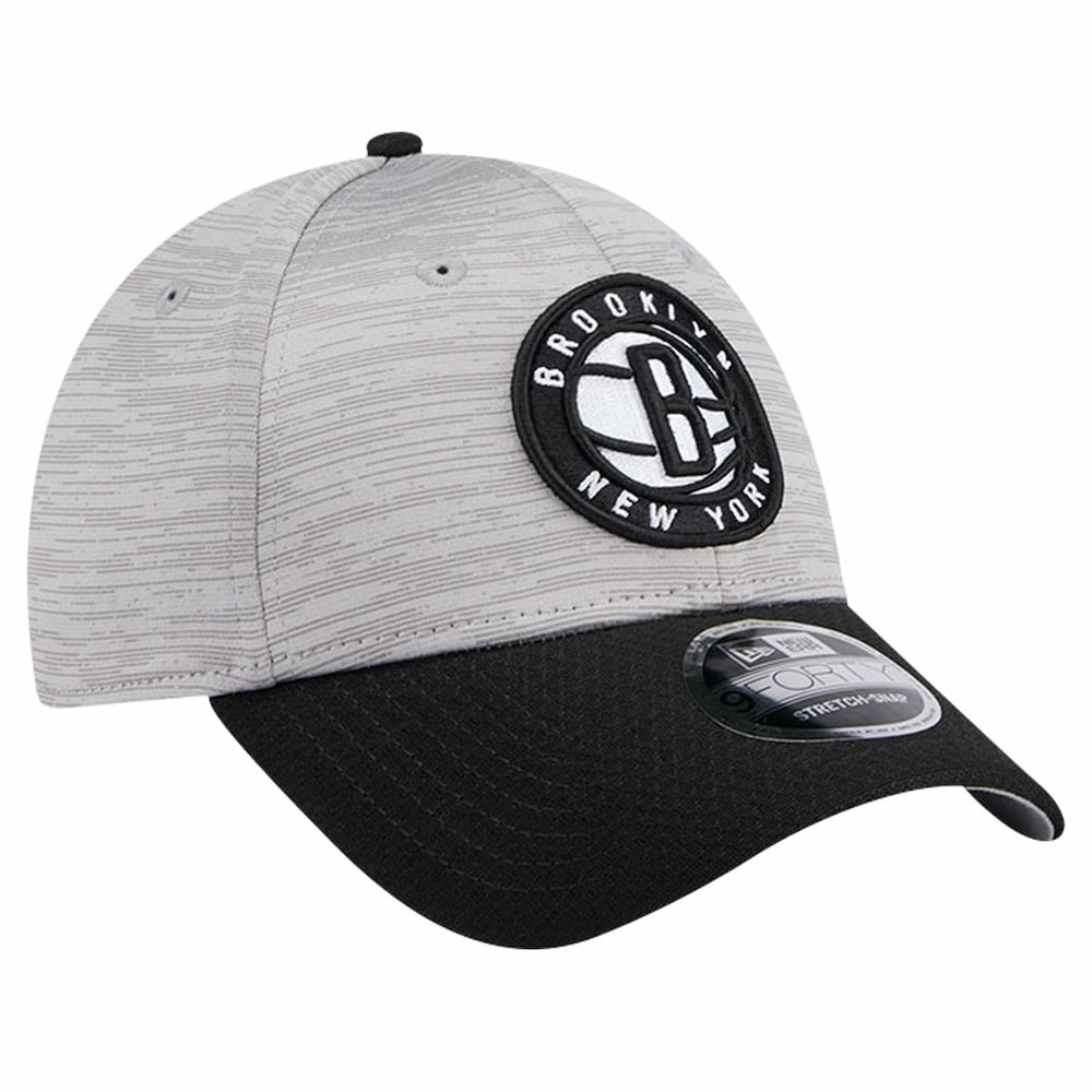 Brooklyn Nets Active Digi-Tech Two-Tone 9FORTY Adjustable Hat Heather Gray/Black - NBA